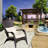 Beige Cushioned Outdoor Chair For Patio. Ample Seat Area, & Water . 250 Lbs Capacity. Assembly Required Chair. Stylish And Functional Patio Seating. Tall , Wide . Pe , Steel, . Weight Limit.-1630340113
