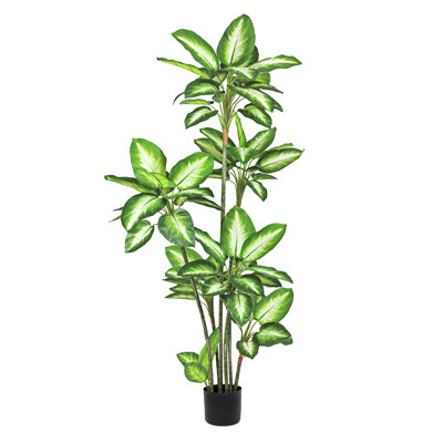 Artificial Dieffenbachia Tree in Pot
