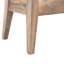 Banc de rangement en bois massif brun clair