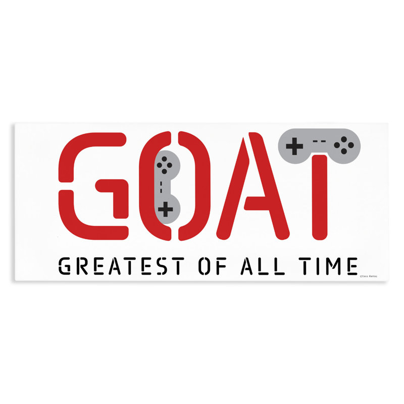 The GOAT Gamer Canvas, design par Yass Naffas Designs, H 13 po x l 30 po