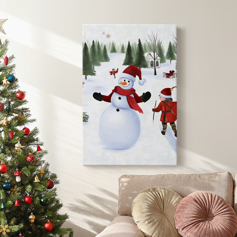Art des Fêtes de Noël - Toile tendue avec châssis CCDXCIV, H 18 po x l 12 po