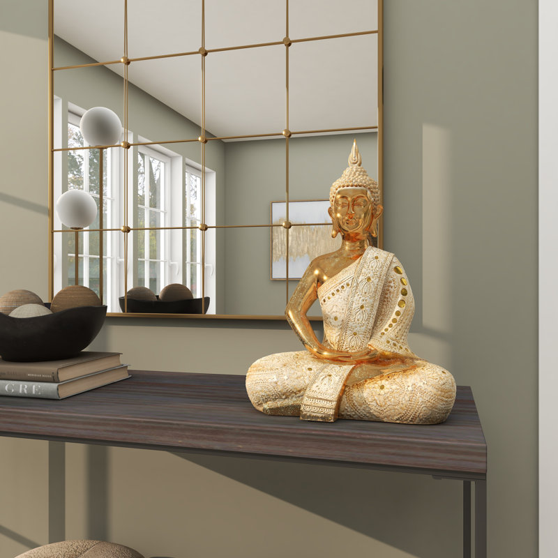 Bouddha assis en polystone Bansemer