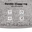 Rug Grey Polypropylene 120 X 120 Cm Non-Slip Area Rug Square-2089681016
