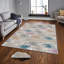 Tapis en polyester de qualité supérieure (5,2 x 7,5 pi), 100% antibactérien, antidérapant, 0,3 po de hauteur | Lavable à la machine, impression numérique 3D, tapis tissé durable | Idéal pour le salon, la chambre à coucher et les espaces repas-541278554