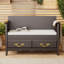 Banc de rangement à couvercle rabattable rembourré-673062130