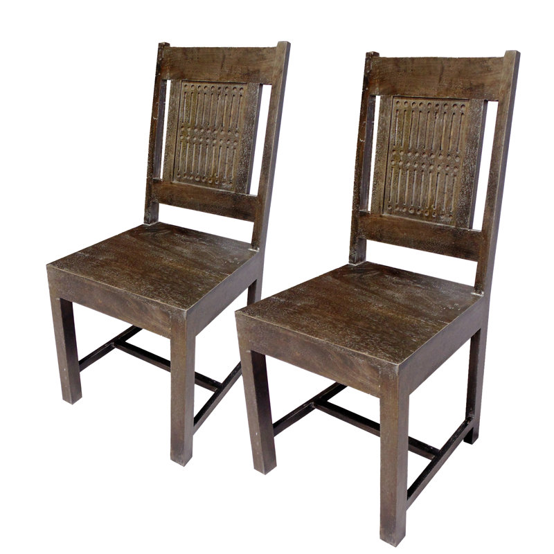 Konar 15'' H Solid Wood Side Chair