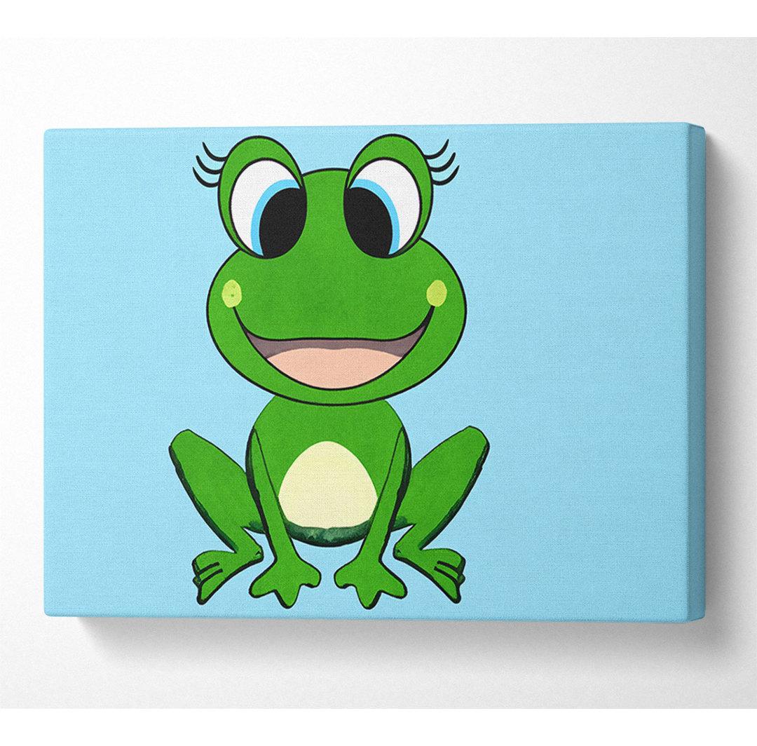 Happy Frog Ready To Leap Baby Blue - Druck