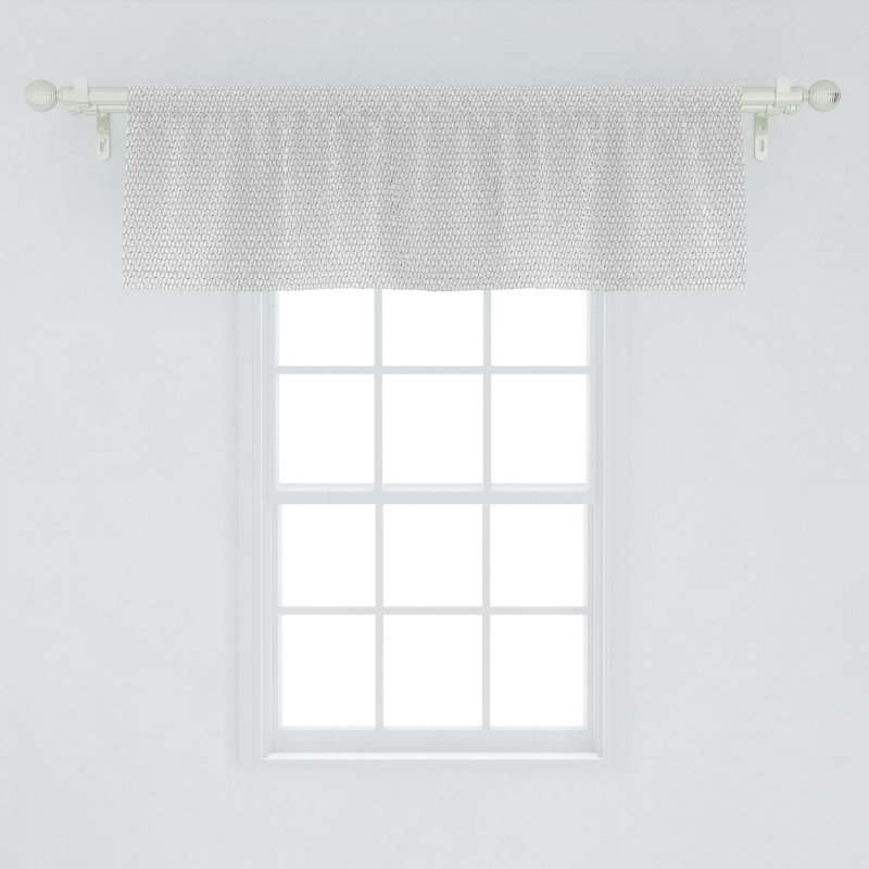 Geometric Tailored Window Valance