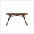 Walnut & Light Gray Finish 7Pcs Dining Room Set
