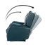 Fauteuil inclinable électrique en cuir véritable Domingo-938610665
