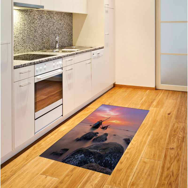 Nautical High Density Long Fiber Poly Threads Decorative Area Rug Carpet, Rectangle 2'7" x 5'