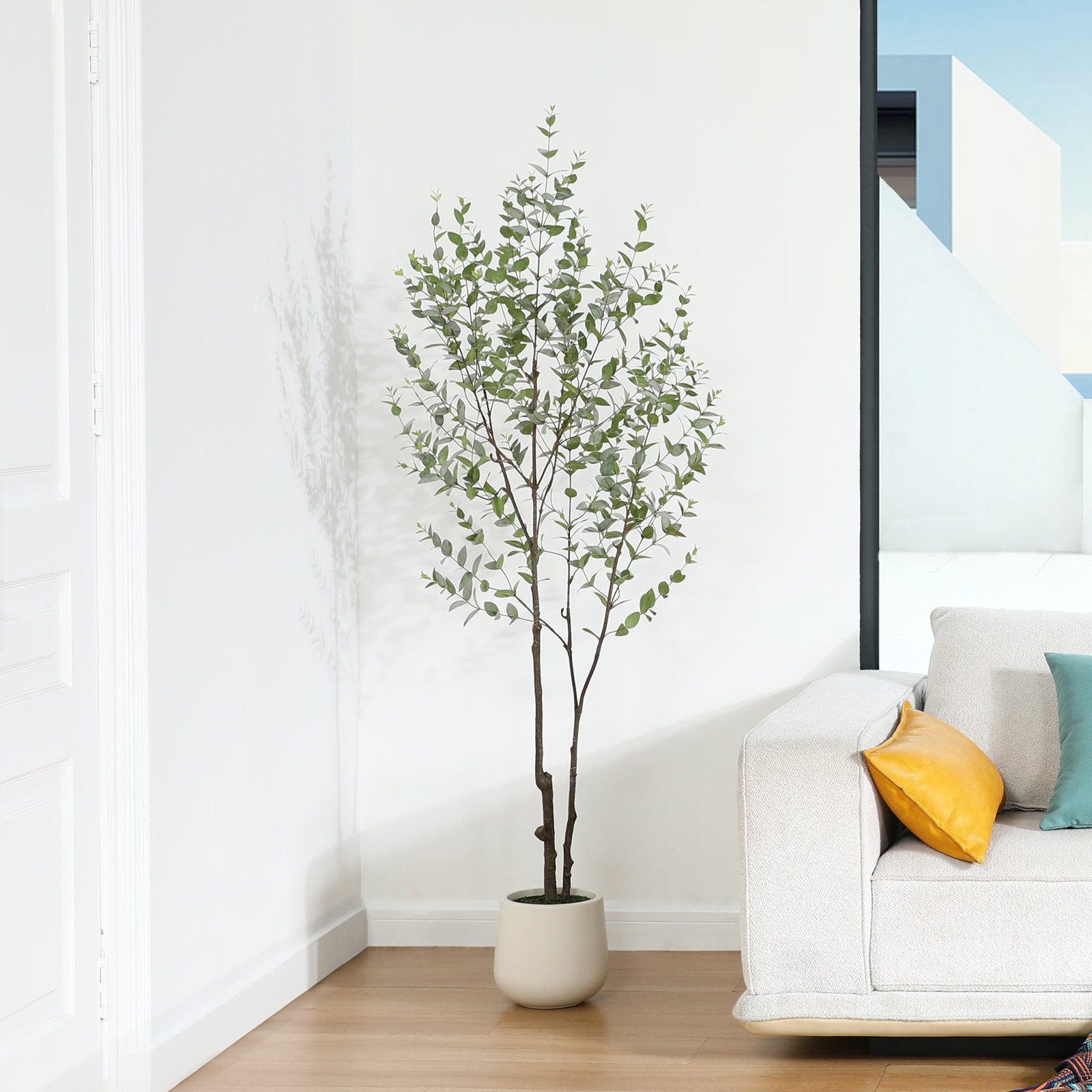 Aldina 72" Eucalyptus Tree in Pot