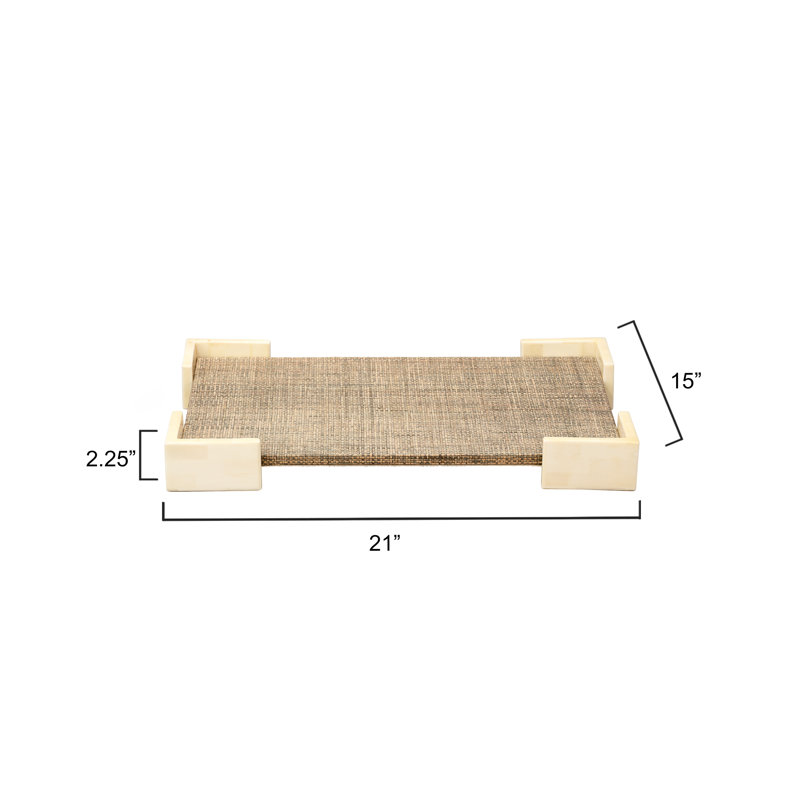 Paradise Raffia Decorative Tray