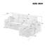 Canapé d'angle 3 places Havenly 94" en chenille avec pouf de rangement pour petits espaces-135274318