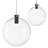 Sphere Clear Glass Single Pendant-98167509-100929734