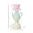 9" Resin Teapot and Cup Candle Holder