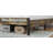 Queen Size Bed Frame with Upholstered Headboard , Queen Bed Frame with Charging Station and LED Lights, Wood Slats, Easy Assembly,No Box Spring Needed,Industrial Brown-299097316