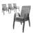 Patio Chairs Set of 6, Stackable Outdoor Dining Chairs for All Weather Textilene Fabric & Metal Frame, Outdoor Chairs Set for Backyard Deck Garden,gary-1816135689