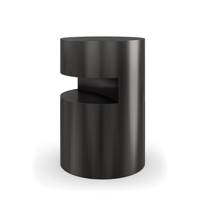 Round AboutDrum End Table with Storage