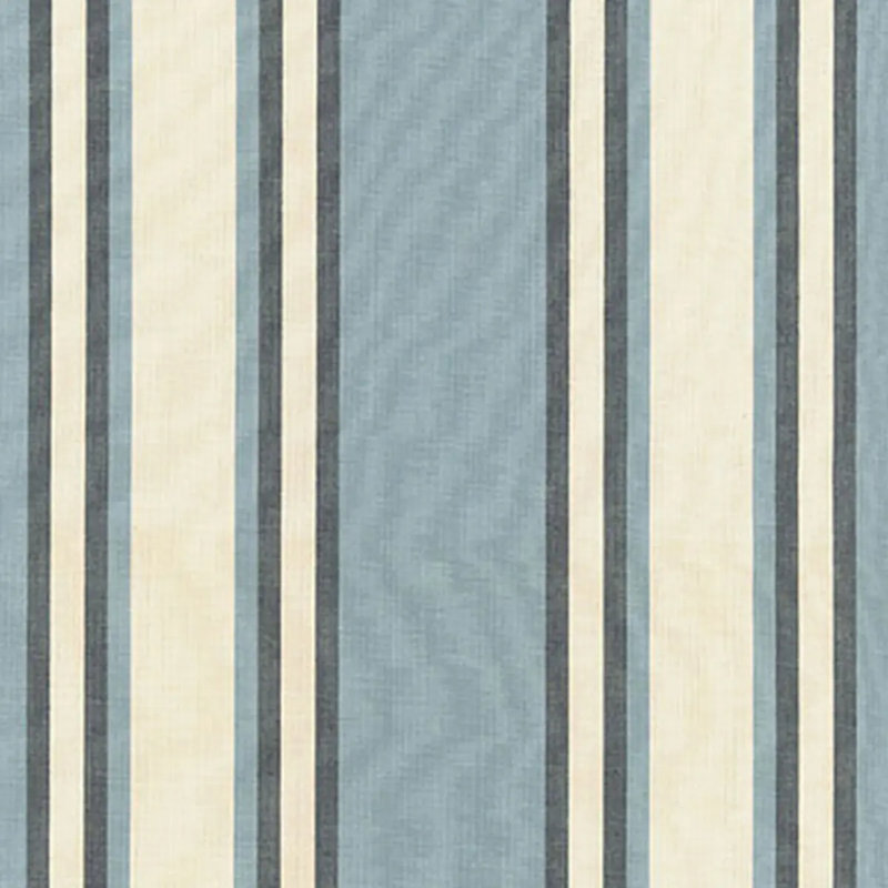 Seneca Cotton Stripe Fabric, Blue