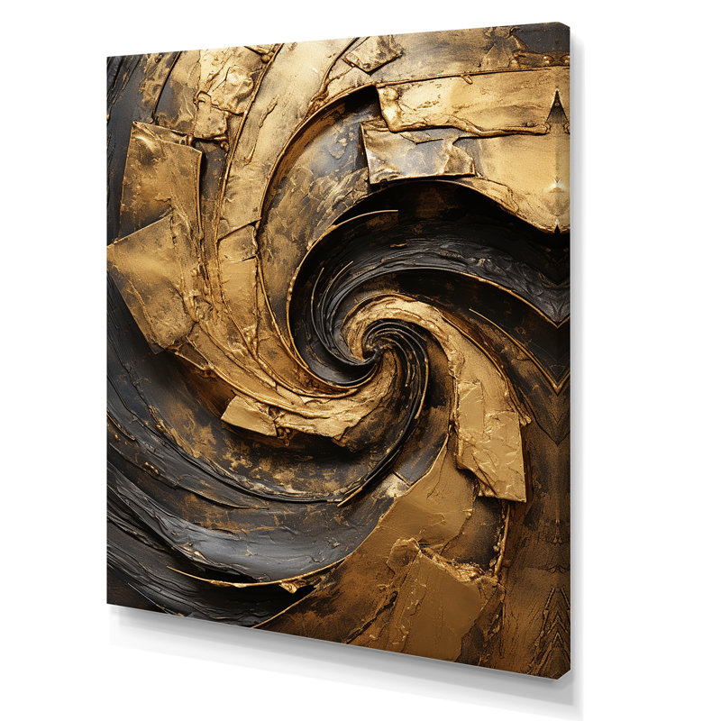 «Mansfield - Abstract Spirals», impression sur toile, Toile tendue, H 44 po x l 34 po x P 1,5 po