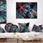 Oreiller à motif floral fractal-29463299-29463303