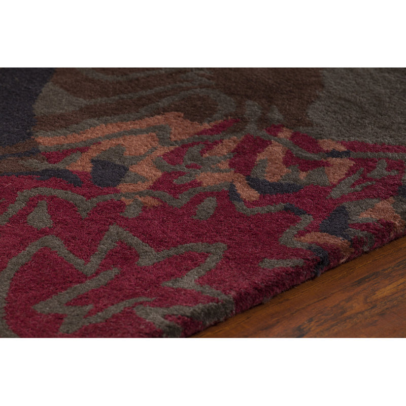 Wool Floral Indoor Rug, Round 7'9"