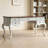 Classical Simple White Solid Wood Writing Desk