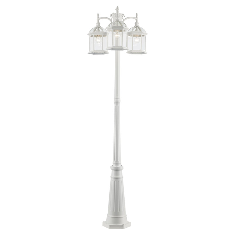 Lampadaire 3 lumières H 79 "Roscoe (double), Blanc