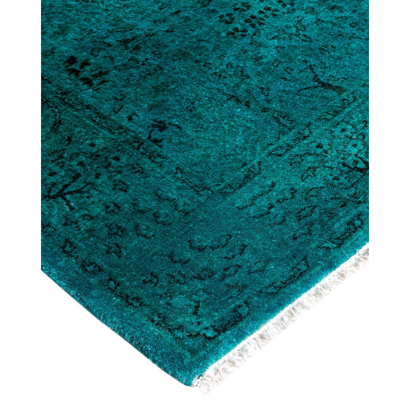 Overyed One-of-a-Kind Runner 2'6" X 9'6" Hand Knotted Area Rug