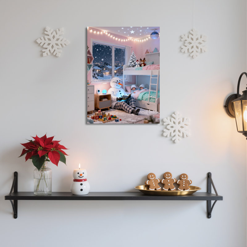 «Winter Wonderland Scene», art mural, H 30 po x l 20 po