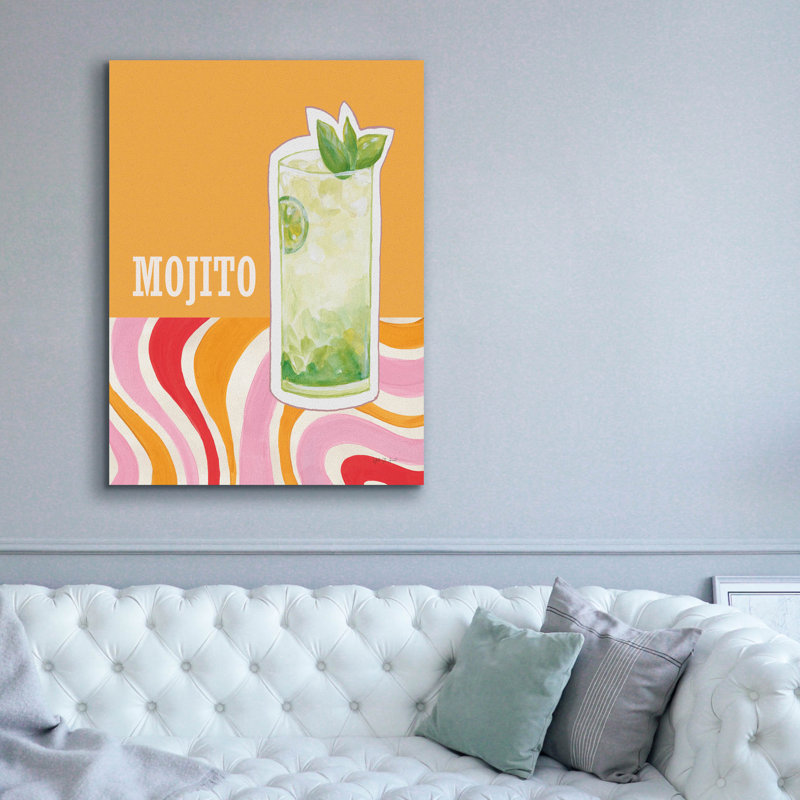 «Mojito» par Yvette St. Amant, art mural sur toile, 12 po x 16 po, H 54 po x l 40 po x P 1,5 po