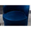 Fauteuil moderne en velours bleu avec pivot - expérience confortable avec fonction pivotante-40110314