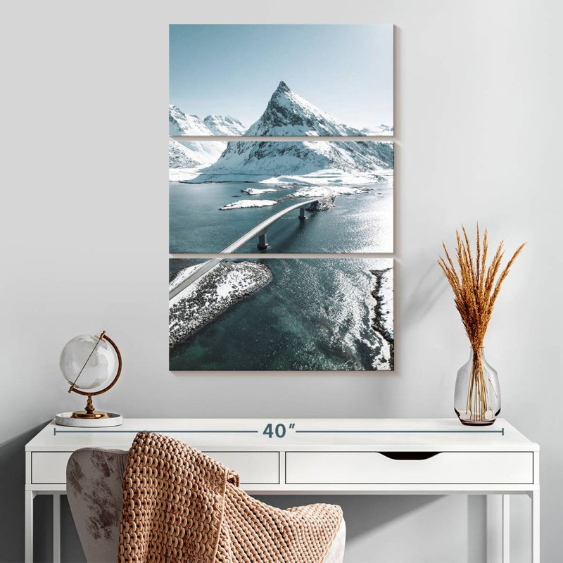 Pont Alvord Fredvang en hiver, H 32 po x l 20 po