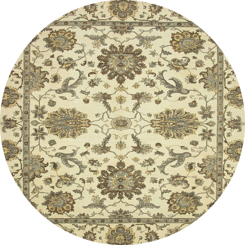 Abstract Multi Area Rug, Round 3'