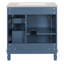 Meuble-lavabo de 30 po avec lavabo en céramique, 2 tiroirs et tablette ajustable-1863971505