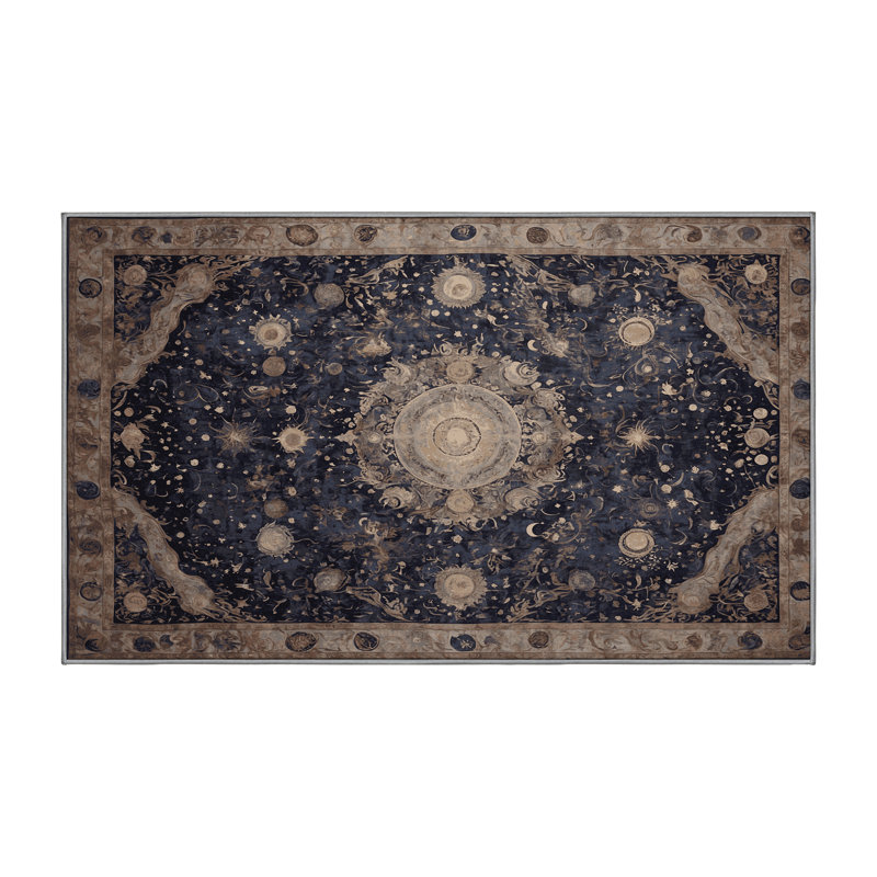 Tapis mauve lavable à la machine, Rectangle 4 pi x 6 pi