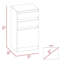 Commode 2 tiroirs Cassel noyer foncé-335723103