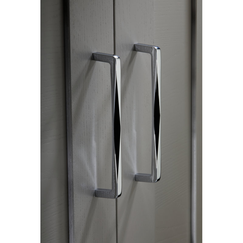 Poignée d'armoire géométrique, Chrome poli