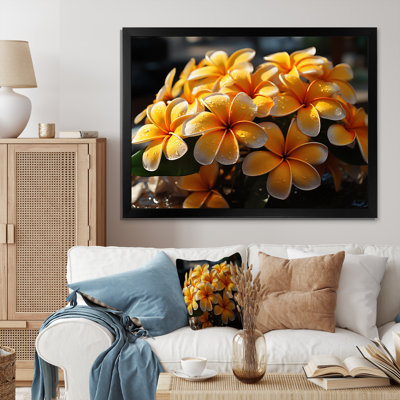 " Yellow Plumeria Tropical Splendor "