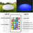 16 Colors Glow Cobblestone Shape Lamp， Solar Powered Integrated Led Color Changing Outdoor Light，