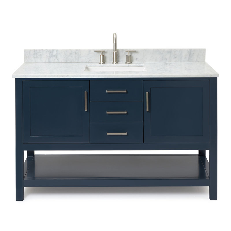 Bayhill 55'' W Single Vanity, Midnight Blue