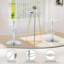 Tabourets de bar Juddson en acrylique avec dossier moyen, tabourets de bar pivotants réglables Airlift, ensemble de 2, tabourets de bar à hauteur de comptoir pour cuisine, pub, pub (transparent) (ensemble de 2)-413539380-430811674