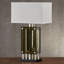 Modern Design Silver Finish 1Pc Table Lamp For Nightstand End Table Sofa Table, Water Dancing Light Home Decor, Luxury Night Lamp
