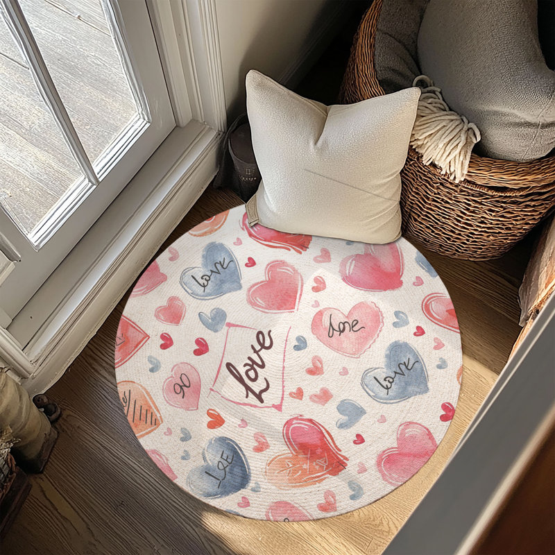 Tapis tressé Heartfelt, Rond 5 pi