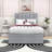 Twin Upholstered Platform Bed with Storage System-1051856657