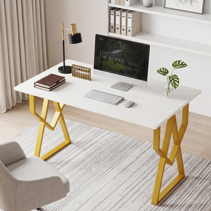 Bureau d'ordinateur 47,24 po Contemporary, 1