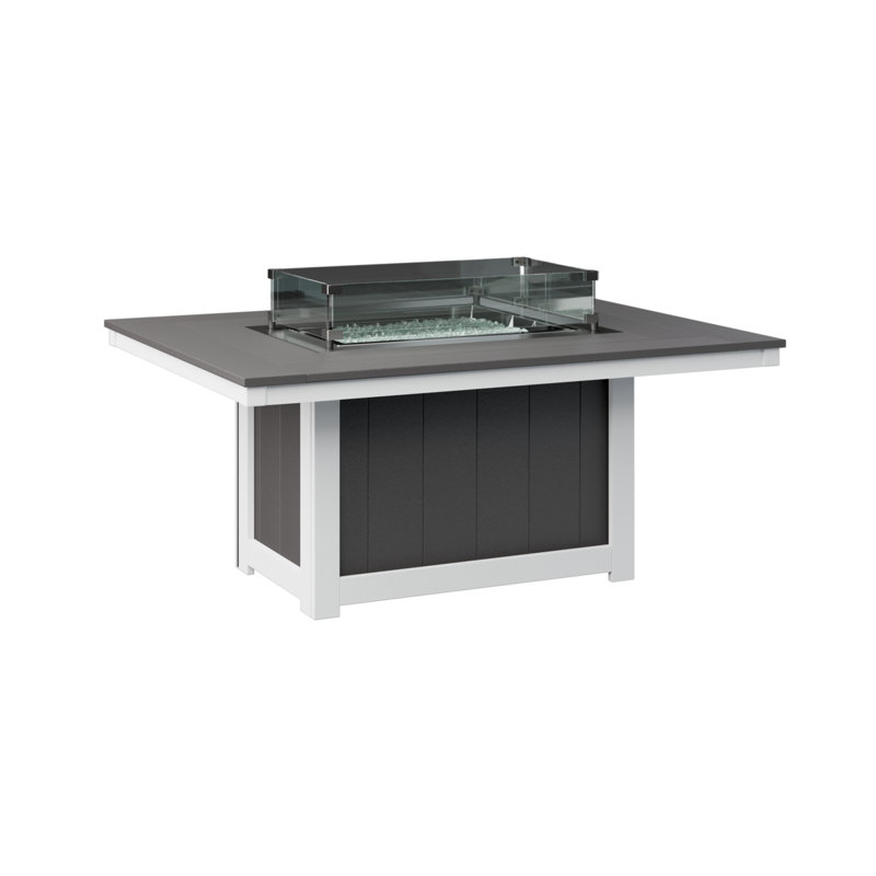 Foyer de table rectangulaire pour enfants Berlin Gardens, Gris fumée, H 24 po x l 53,87 po x P 41,37 po