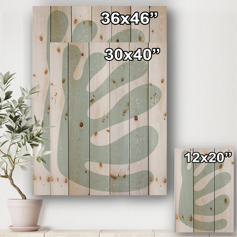 Compositions élémentaires et géométriques minimalistes XX XXXVI - impression sans cadre sur bois, H 40 po x l 30 po x 1,5 po