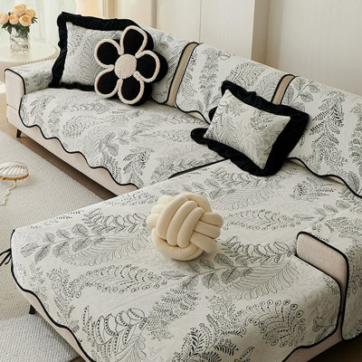 Housse pour canapé en chenille